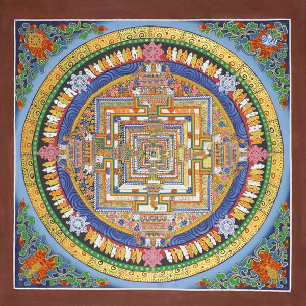 Buddha Stones Tibetan Thangka Painting Blessing Handmade Decoration