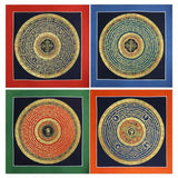 Buddha Stones Tibetan Handmade Thangka Painting Spiritual Blessing Blind Box Random Color Pattern