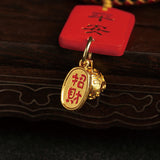 Buddha Stones Gourd Fu Character Safe And Well Fortune Car Hanging Decoration