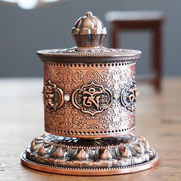 Buddha Stones Tibetan Blessing Prayer Wheel Car Decoration