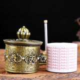 Buddha Stones Tibetan Blessing Prayer Wheel Car Decoration