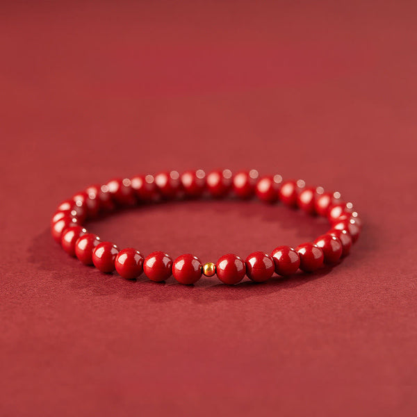 Buddha Stones "Wishing Protection and Energy" Cinnabar Bracelet Includes Gift Message Card
