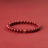 Buddha Stones "Wishing Protection and Energy" Cinnabar Bracelet Includes Gift Message Card