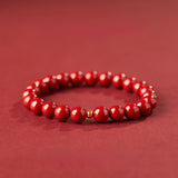 Buddha Stones "Wishing Protection and Energy" Cinnabar Bracelet Includes Gift Message Card