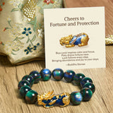 Buddha Stones "Cheers to Fortune and Protection" PiXiu Bracelet Includes Gift Message Card