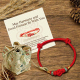 Buddha Stones "May Harmony and Good Fortune Be With You" Bracelet Includes Gift Message Card