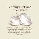 Buddha Stones "Sending Luck and Inner Peace" Cat's Eye Butterfly Bracelet Includes Gift Message Card