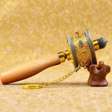 Buddha Stones Tibetan Lucky Prayer Wheel Decoration
