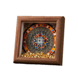 Buddha Stones Tibetan Om Mani Padme Hum Golden Ingot Thangka Photo Frame Ornament Home Decor