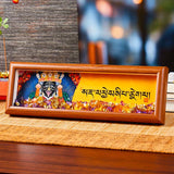 Buddha Stones Om Mani Padme Hum Buddha Golden Ingot Thangka Photo Frame Ornament Home Decor
