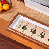 Buddha Stones Fu Character Five-Emperor Coins Lucky Fortune Photo Frame Ornament Home Decor