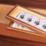 Buddha Stones Fu Character Five-Emperor Coins Lucky Fortune Photo Frame Ornament Home Decor