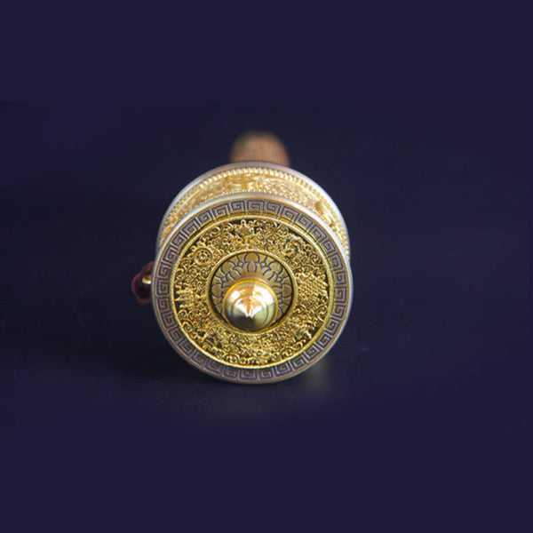 Buddha Stones Tibetan Lucky Prayer Wheel Six True Words Decoration