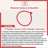 Buddha Stones Handmade Red String Double Koi Fish Protection Braided Cord Adjustable Bracelet