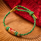 Buddha Stones Koi Fish Luck Hand-Woven String Bracelet