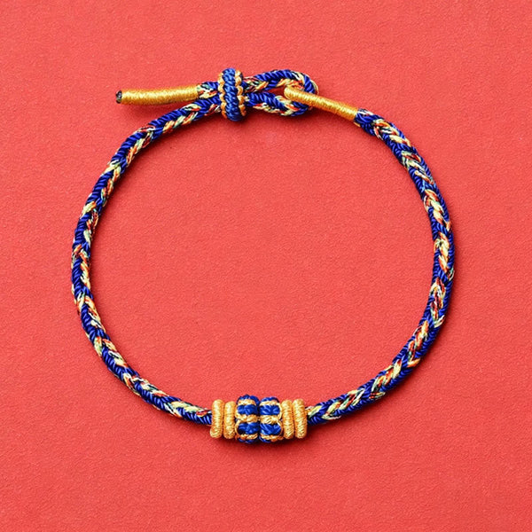 Buddha Stones Koi Fish Luck Hand-Woven String Bracelet