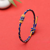 Buddha Stones Koi Fish Luck Hand-Woven String Bracelet