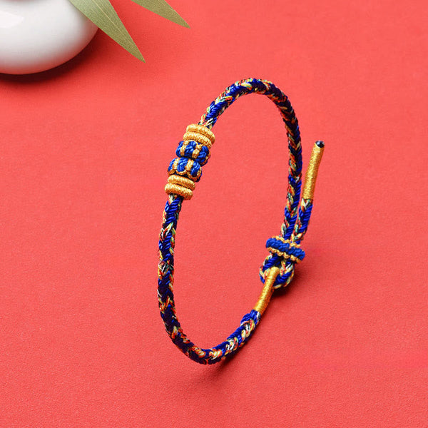 Buddha Stones Koi Fish Luck Hand-Woven String Bracelet