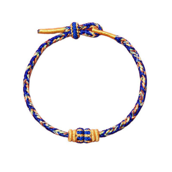 Buddha Stones Koi Fish Luck Hand-Woven String Bracelet