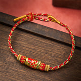 Buddha Stones Koi Fish Luck Hand-Woven String Bracelet