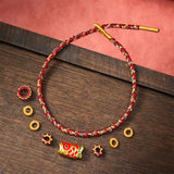 Buddha Stones Koi Fish Luck Hand-Woven String Bracelet
