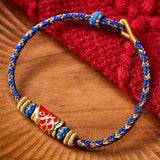 Buddha Stones Koi Fish Luck Hand-Woven String Bracelet