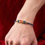 Buddha Stones Koi Fish Luck Hand-Woven String Bracelet
