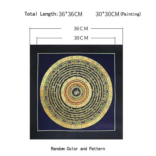 Buddha Stones Tibetan Handmade Thangka Painting Spiritual Blessing Blind Box Random Color Pattern
