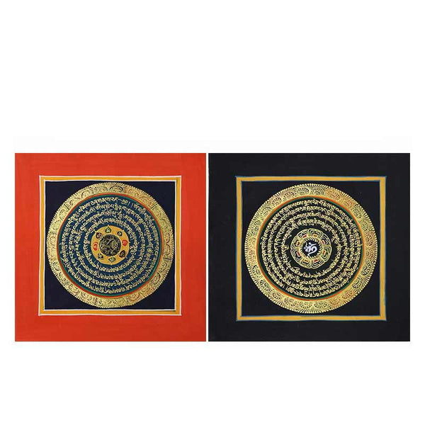 Buddha Stones Tibetan Handmade Thangka Painting Spiritual Blessing Blind Box Random Color Pattern
