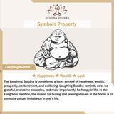 Buddha Stones Always Smiling Laughing Buddha Wealth Luck Purple Clay Maitreya Statue Decoration