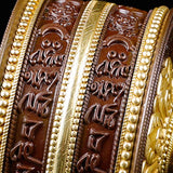Buddha Stones Tibetan Prayer Wheel Six True Words Copper Balance Decoration