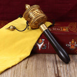 Tibetan Prayer Wheel Six True Words Copper Meditation Decoration