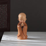 Buddha Stones Small Mini Meditation Praying Monk Serenity Resin Home Decoration