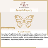 Buddha Stones "Sending Luck and Inner Peace" Cat's Eye Butterfly Bracelet Includes Gift Message Card