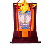 Buddha Stones Tibetan Thousand-handed Avalokitesvara Framed Thangka Blessing Decoration