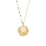 Buddha Stones Natural Jade Koi Fish Lotus Luck Necklace Pendant