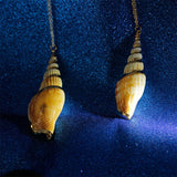 Buddha Stones Natural Shankha Conch Shell Seashell Lucky Necklace Pendant
