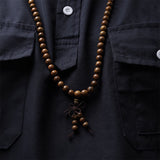 Buddha Stones 108 Mala Beads Bracelet Prayer Meditation Sandalwood Elastic
