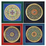 Buddha Stones Tibetan Handmade Thangka Painting Spiritual Blessing Blind Box Random Color Pattern
