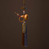 Buddha Stones Feng Shui Coins Gourd Chinese Knot Lucky Coins Five Emperor Money Wealth Tassels Decoration