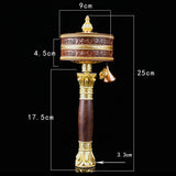 Buddha Stones Tibetan Prayer Wheel Six True Words Copper Balance Decoration