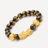 Buddha Stones "Blessings of Protection to Attract Wealth" PiXiu Bracelet Includes Gift Message Card