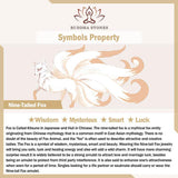 Buddha Stones Natural Green Jade Nine Tailed Fox Luck Necklace Pendant