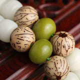 Buddha Stones "Hoping for Serenity and Mindfulness" Bodhi Lotus Mala Includes Gift Message Card