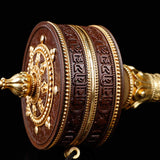 Buddha Stones Tibetan Prayer Wheel Six True Words Copper Balance Decoration