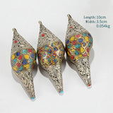 Tibetan Handmade Natural Shankha Colorful Conch Shell Seashell Wealth Home Decoration