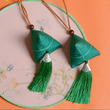 Buddha Stones Dragon Boat Festival Zongzi Pattern Sachet Protection Tassel Hanging Decoration