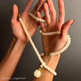 Buddha Stones "Hoping for Serenity and Mindfulness" Bodhi Lotus Mala Includes Gift Message Card