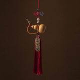 Buddha Stones Feng Shui Coins Gourd Chinese Knot Lucky Coins Five Emperor Money Wealth Tassels Decoration