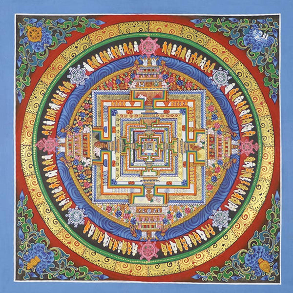 Buddha Stones Tibetan Thangka Painting Blessing Handmade Decoration